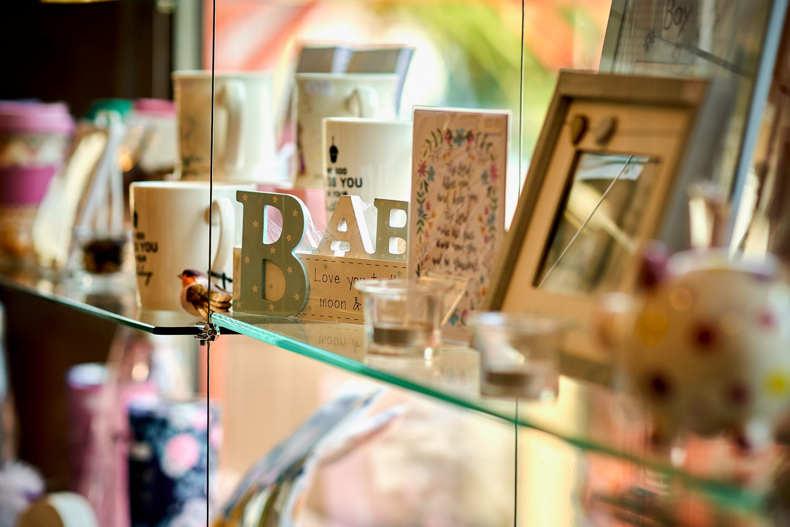 Books and gifts showcase